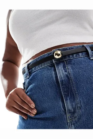 ASOS ASOS DESIGN CURVE domed skinny waist and hip belt in
