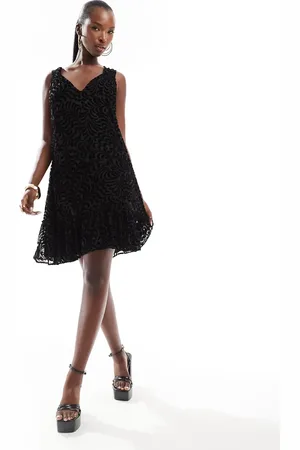 French Connection Dia devore mini a line dress in