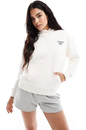 Tommy Hilfiger Oversized backprint hoodie in off