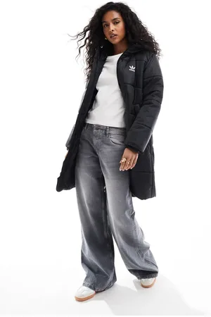 adidas Adicolor Long Puffer jacket in