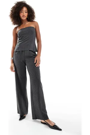 ASOS Pinstripe trousers in