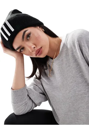 adidas Adidas Training 3 stripe beanie in