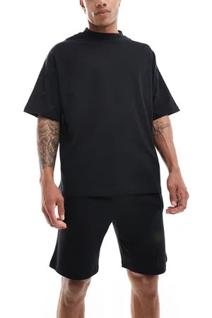ASOS Pyjama set with oversized t-shirt and shorts in jersey in