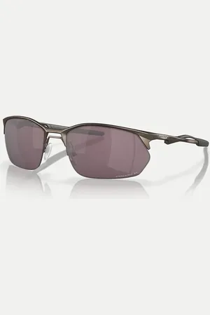 Oakley Wire tap 2.0 rectangle polarised sunglasses in with brown mirrored lens in pewter