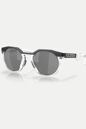 Oakley Hstn round polarised sunglasses with grey mirrored lens in matte