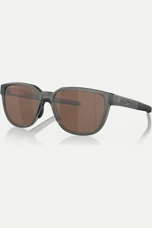 Oakley Actuator rectangle sunglasses in with brown mirrored lens in matte smoke