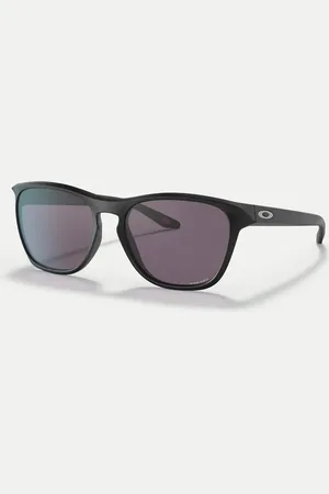 Oakley Manorburn square sunglasses in with grey lens in matte
