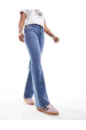 ASOS Mid rise flare jeans in mid