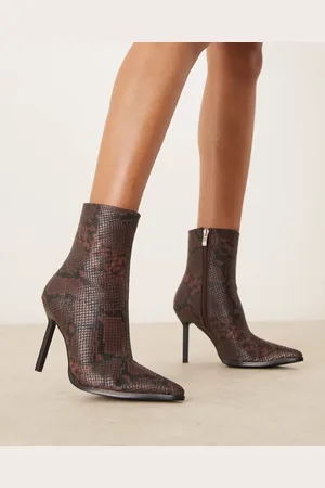 Raid Elvio heeled ankle boots in snake