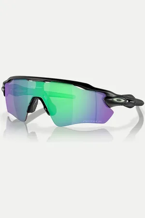Oakley Radar® ev path® shield polarised sunglasses in with green mirrored lens in matte