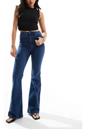 ASOS Sculpting super stretch flare jeans in dark