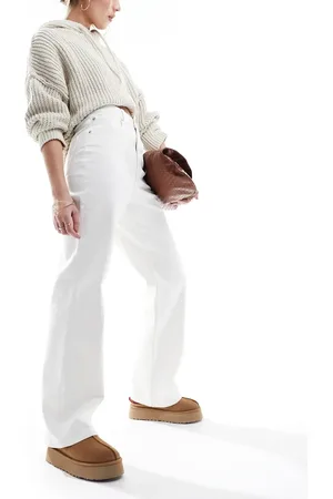 ASOS Comfort stretch straight leg jean in ecru