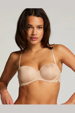 Hunkemöller Angie padded strapless underwired bra in beige
