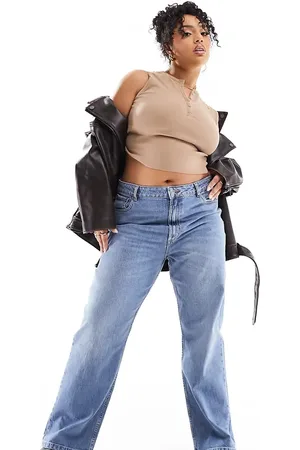 ASOS ASOS DESIGN Curve comfort stretch straight leg jean in