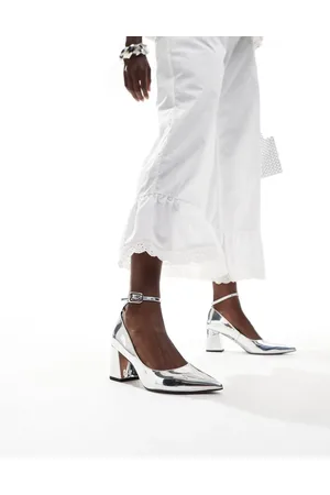 ASOS Security mid block heeled shoes in