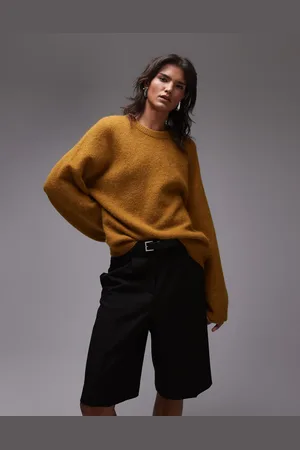 ARKET Super soft alpaca wool blend relaxed sweater in ocra
