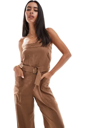 Closet Jumpsuit with pockets in tan
