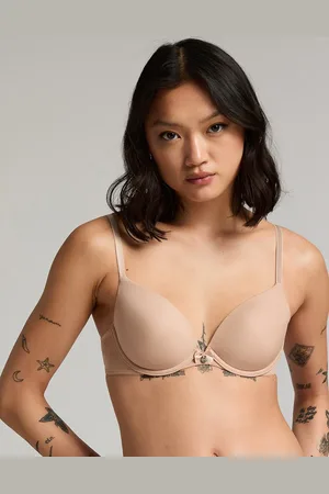 Hunkemöller Plunge padded underwired bra in beige