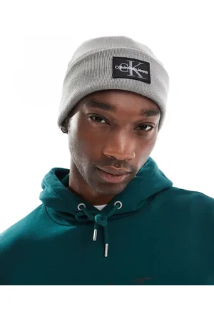 Calvin Klein Monologo patch beanie in