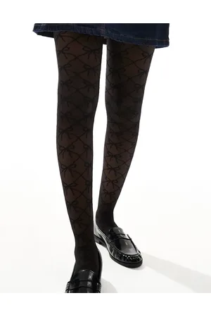 ASOS Bow monogram tights in