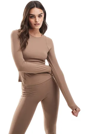 AGON Long sleeve top in cocoa