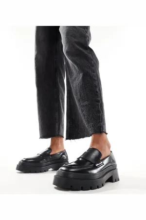 WALK LONDON Kate saddle loafer in smooth leather