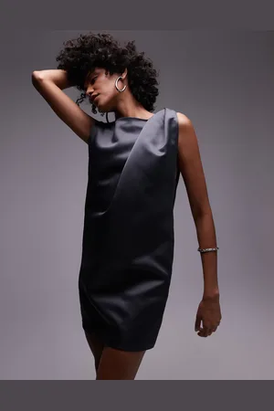 MANGO Capsule mini satin dress in mid