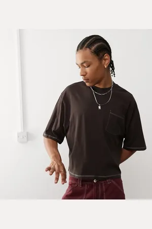 COLLUSION Boxy t-shirt in brown