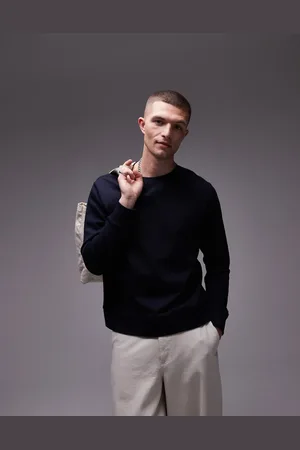ARKET Terry jersey vintage look sweatshirt in navy