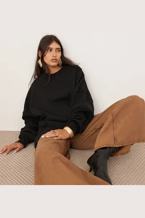 ASOS Premium heavy weight sweatshirt with seam detailing in