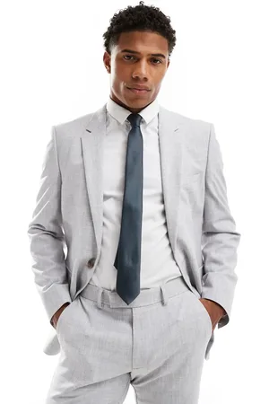 ASOS New skinny suit jacket in crosshatch texture