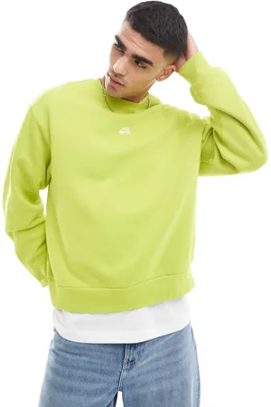 Nike Essential logo crew neck sweatshirt in cactus