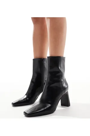 ASOS Wide Fit Reach set back mid heel boots in