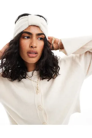 ASOS Wool mix knit headband in bow design in winter