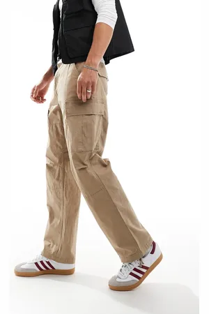 Only & Sons Loose fit cargo trouser in beige