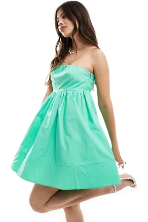 Collective The Label Strapless empire-line mini dress in bright