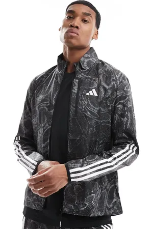 adidas Adidas Running Own the Run all over print jacket in