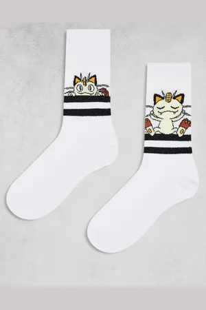 ASOS 2 pack Pokémon Meowth socks in