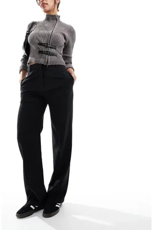 ASOS Tailored slim straight trousers in