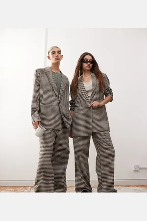 Reclaimed Unisex oversized check trouser
