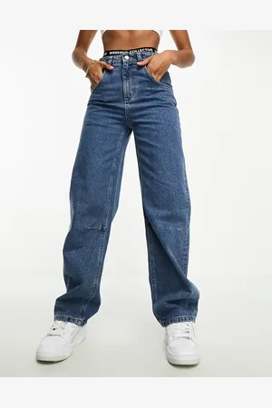 ASOS Weekend Collective baggy fit jeans in mid wash