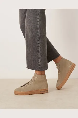 Birkenstock Unisex Bend mid trainers in taupe