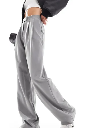 ASOS ASOS DESIGN Tall tailored wide leg trousers with pleat detail in