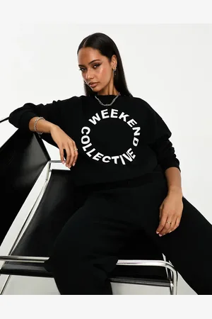 ASOS Weekend Collective co-ord oversized sweatshirt with logo in