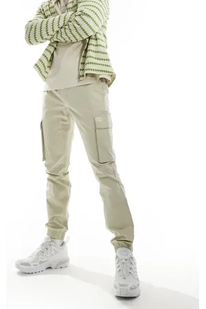 Calvin Klein Slim cargo trousers in off