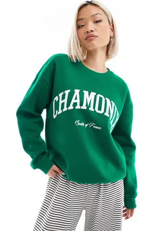 ASOS Chamonix oversized sweat in forest