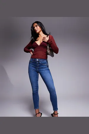 River Island Skinny jean in midwash
