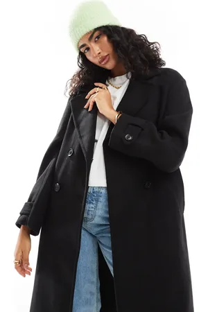 Bershka Wool trench coat in