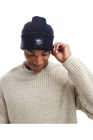 Lacoste Front logo beanie in