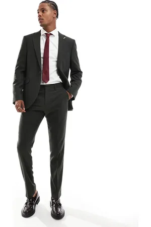 Shelby & Sons Shelby and Sons tailored slim trouser khaki pinstripe co-ord
